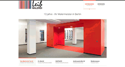 Desktop Screenshot of leibmalerei.de